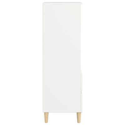 vidaXL Vysoká skrinka biela 40x36x110 cm spracované drevo