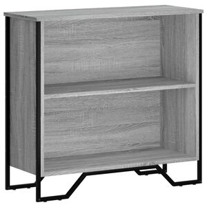 vidaXL Knižnica siv&aacute; sonoma 80x31x74,5 cm kompozitn&eacute; drevo