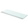 vidaXL Poličky 2 ks panel z priehľadn&eacute;ho skla 80x25 cm