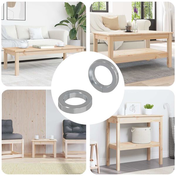 vidaXL Pružinov&aacute; podložka 2 pcs Biela 13 x 1 mm Železo