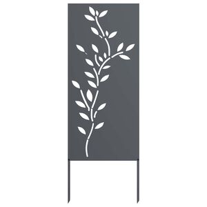 vidaXL Z&aacute;hradn&aacute; clona na s&uacute;kromie Kvetinov&yacute; Antracit 50 x 140 cm