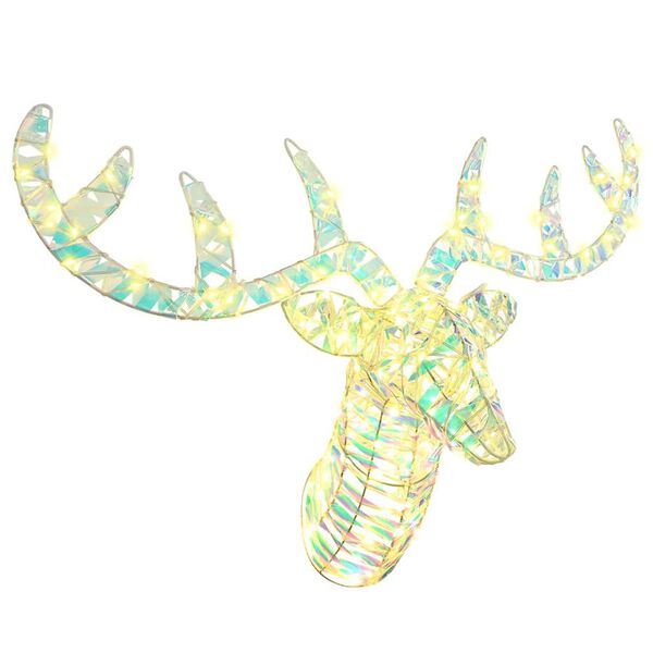 vidaXL Sob s sane s 140 LED-i Tepl&aacute; biela 68 x 36.5 x 62.5 cm PET