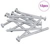 vidaXL Skrutka 12 ks Strieborn&aacute; M6 x 85 mm Oceľ