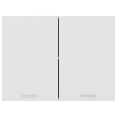 vidaXL Závesná skrinka, biela 80x31x60 cm, kompozitné drevo
