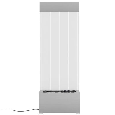 vidaXL Bublinkový stĺp s RGB LED nehrdzavejúca oceľ a akryl 110 cm