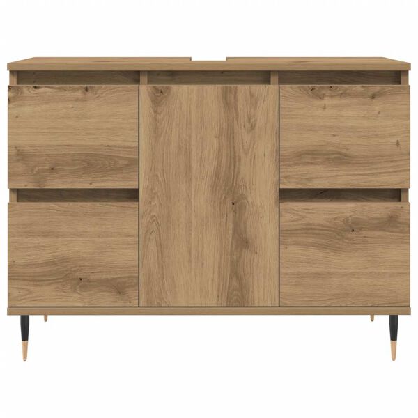 vidaXL K&uacute;peľňov&aacute; skrinka dub artisan 80x33x60 cm kompozitn&eacute; drevo