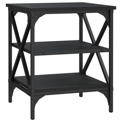 vidaXL Bočný stolík čierny 40x42x50 cm spracované drevo