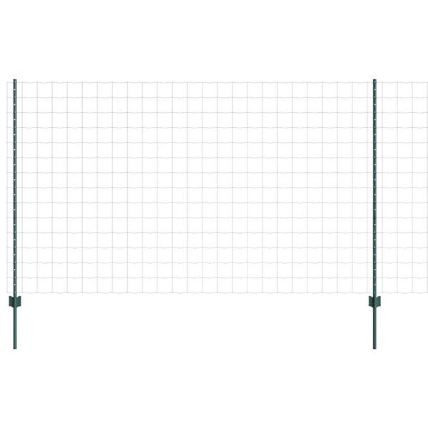 vidaXL Plot s podperou Zelen&aacute; 1,4 x 10 m Ocel a PVC