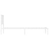vidaXL Kovov&yacute; r&aacute;m postele s čelom biely 90x190 cm