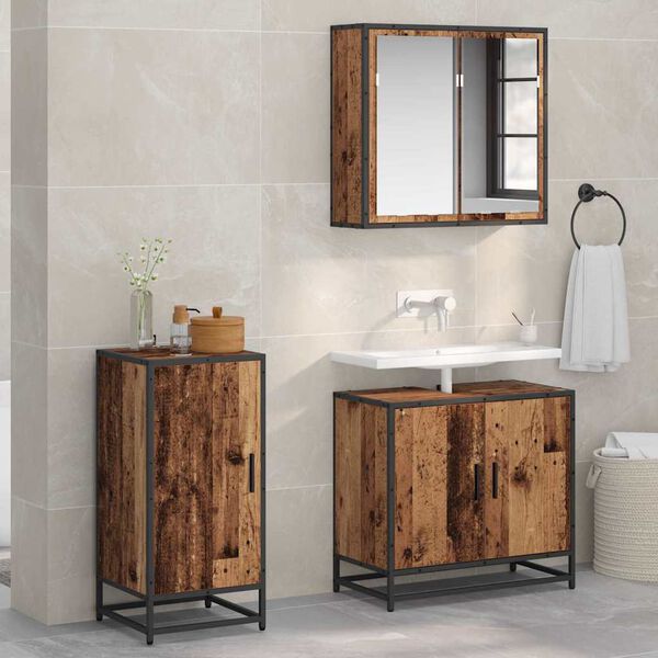 vidaXL Serv&iacute;rovacia skriňa Star&eacute; drevo 35,5 x 35 x 76 cm