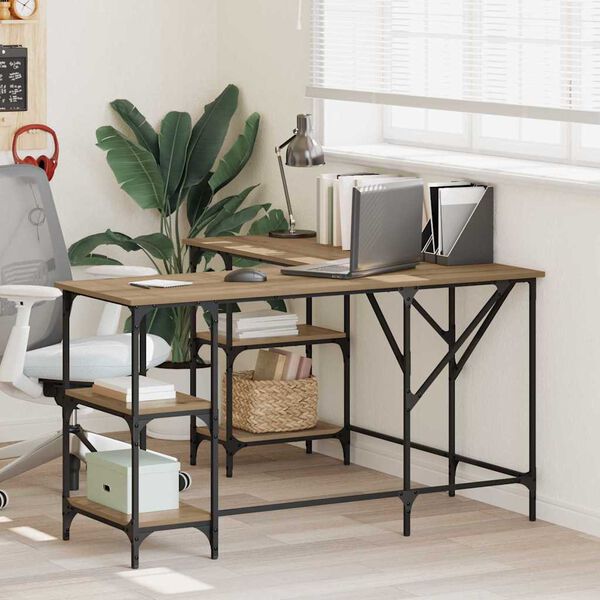 vidaXL St&ocirc;l Remeseln&yacute; dub 139 x 139 x 75 cm Kompozitn&eacute; drevo