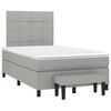 vidaXL Boxspring posteľ s matracom bledosiv&aacute; 120x190 cm l&aacute;tka