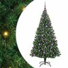 vidaXL Umel&yacute; vianočn&yacute; stromček Zelen&aacute; 180 cm PVC a Oceľ a Plast