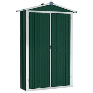 vidaXL Z&aacute;hradn&aacute; k&ocirc;lňa zelen&aacute; 116x45x175 cm pozinkovan&aacute; oceľ