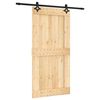 vidaXL Posuvn&eacute; dvere Pr&iacute;rodn&aacute; a čierna 100 x 210 cm