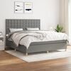 vidaXL Boxspring posteľ s matracom tmavosiv&aacute; 160x200 cm l&aacute;tka