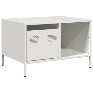vidaXL Konferenčn&yacute; stol&iacute;k biely 68,5x50x43,5 cm oceľ
