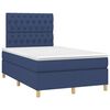 vidaXL Boxspring posteľ s matracom modr&aacute; 120x200 cm l&aacute;tka
