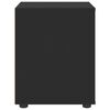 vidaXL Nočn&yacute; stol&iacute;k "VISNES" Čierna 45x40x50 cm Drevo