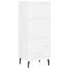 vidaXL Vysok&aacute; skrinka biela 34,5x34x180 cm spracovan&eacute; drevo