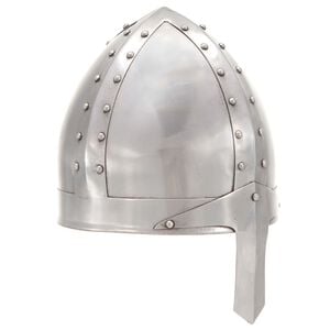 vidaXL Stredovek&aacute; rytierska prilba pre LARP starožitn&aacute; replika strieborn&aacute; oceľ