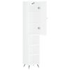 vidaXL Vysok&aacute; skrinka biela 34,5x34x180 cm spracovan&eacute; drevo