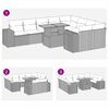 vidaXL 10-dielna záhradná sedacia súprava a vankúše polyratan akácia
