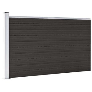 vidaXL Plotov&yacute; panel WPC 175x105 cm čierny