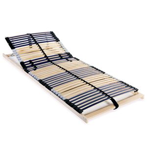 vidaXL Lamelov&yacute; posteľn&yacute; ro&scaron;t so 42 lamelami a 7 z&oacute;nami 90x200 cm