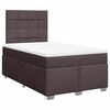 vidaXL Boxspring posteľ s matracom tmavohned&aacute; 120x200 cm l&aacute;tka
