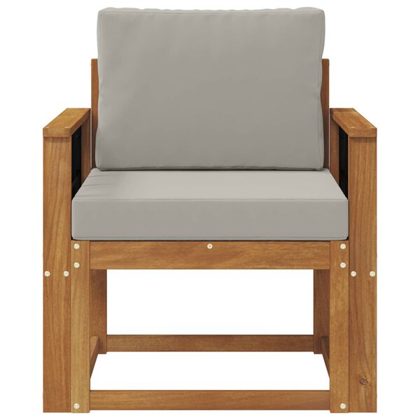 vidaXL Vonkaj&scaron;ia pohovka Mas&iacute;vne ak&aacute;ciov&eacute; drevo a polyester