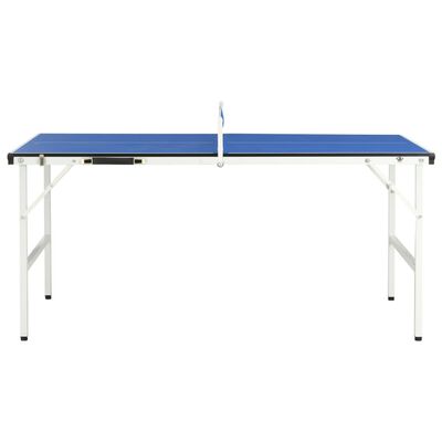 vidaXL 5-stopový stôl na stolný tenis so sieťou modrý 152x76x66 cm