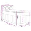 vidaXL Posteľn&yacute; r&aacute;m boxsping s matracom hned&yacute; 90x200 cm l&aacute;tka