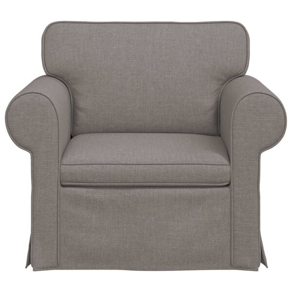 vidaXL Pohovka Sivohned&aacute; Celkov&eacute; rozmery: 95 x 82 x 80 cm (&Scaron; x H x V)