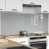 vidaXL Kuchynsk&yacute; backsplash 2 pcs Svetlosiv&aacute; 80 x 60 cm tvrden&eacute; sklo