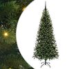 vidaXL Umel&yacute; vianočn&yacute; stromček Zelen&aacute; 180 cm PE a PVC