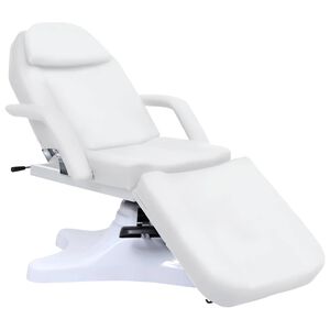 vidaXL Mas&aacute;žny st&ocirc;l, biely 180x62x(86,5-118) cm