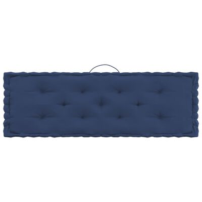vidaXL Podlahové podložky na paletový nábytok 7 ks bledá námornícka modrá bavlna