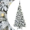 vidaXL Umel&yacute; Skl&aacute;pac&iacute; Vianočn&yacute; Stromček Biela 180 cm PE a PVC