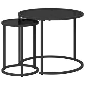 vidaXL S&uacute;prava na k&aacute;vov&yacute; stol&iacute;k 2 ks 55 x 55 x 45 cm oceľ