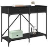 vidaXL Konzolov&yacute; st&ocirc;l Čierny dub 100 x 39 x 78,5 cm Kompozitn&eacute; drevo
