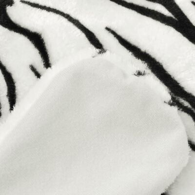 vidaXL Koberec v tvare tigra, plyšový 144 cm, biely