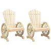 vidaXL Z&aacute;hradn&eacute; stoličky Adirondack 2 ks jedľov&yacute; mas&iacute;v