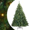 vidaXL Umel&yacute; vianočn&yacute; stromček s 300 LED-i Zelen&aacute; 210 cm PE a PVC