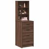 vidaXL Highboard Hned&yacute; dub 40 x 41 x 135 cm Kompozitn&eacute; drevo