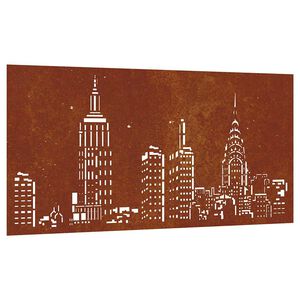 vidaXL Z&aacute;hradn&aacute; dekor&aacute;cia 105x55 cm, cortenov&aacute; oceľ, panor&aacute;ma