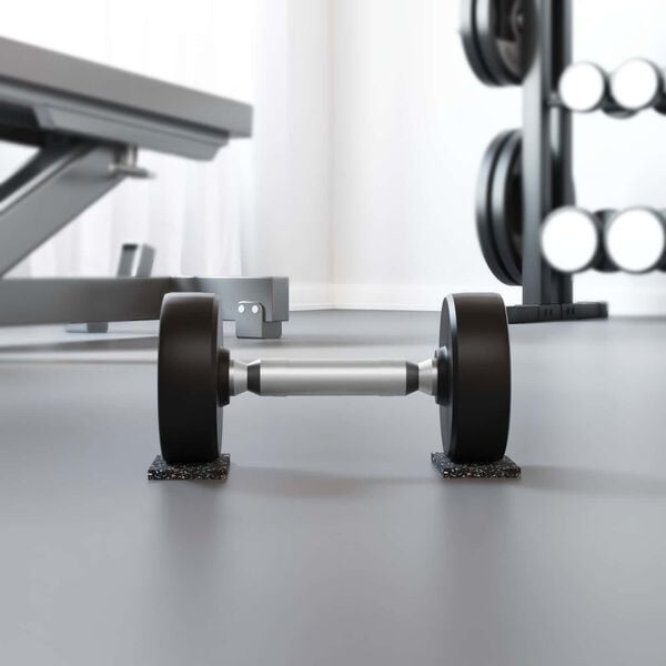 vidaXL Gumená valec Čierna Guma