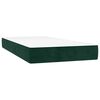 vidaXL Boxspring posteľ s matracom, tmavozelen&aacute; 120x190cm, zamat