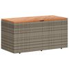 vidaXL Z&aacute;hradn&yacute; &uacute;ložn&yacute; box siv&yacute; 110x50x54 cm polyratan ak&aacute;ciov&eacute; drevo