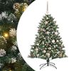 vidaXL Umel&yacute; vianočn&yacute; stromček Zelen&aacute; 120 cm PVC, plast a oceľ